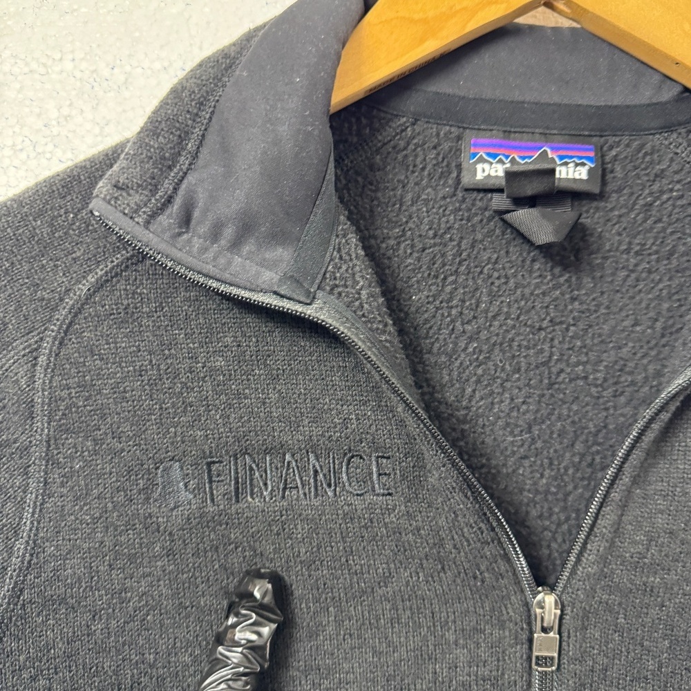Patagonia Women Better Sweater 1/4-Zip Fleece Black Size M Warm Outdoor Pullover - Picture 4 of 8